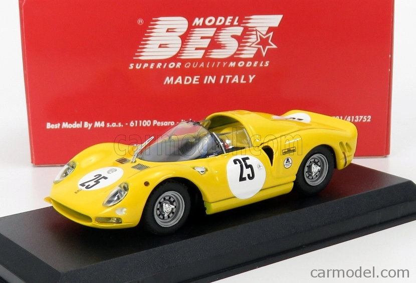 Best-model Ferrari 365 P2 N 25 24h Daytona 1966 Bianchi - Van Ophem - Jean Beurlys 1:43 Žlutá