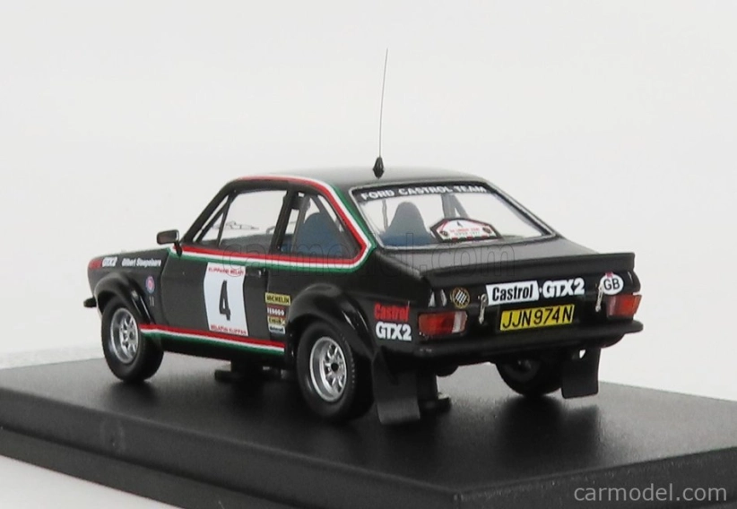 Trofeu Ford england Escort Mkii (night Version) N 4 Rally Ypres 1977 G.staepelaere - F.franssen 1:43 Black
