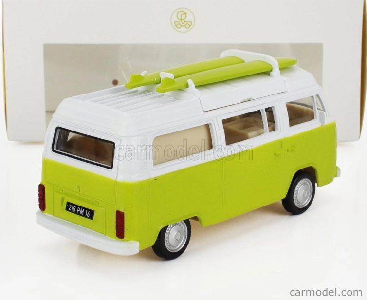 Norev Volkswagen T2b Camper Van 1962 1:43 svetlozelená biela