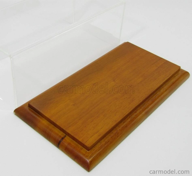 Cmc Vetrina zobrazovací box Pre auto 1/18 - Základňa Legno - Drevo Lungh.cm 29.0 X Largh.cm 13.0 X Alt.cm 12.8 (altezza Interna Cm 10.0) 1:18 Plexi zobrazovací box - Drevo