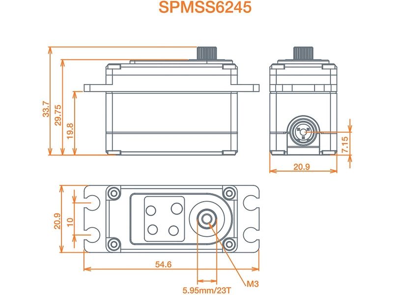 Spektrum servo S6245 Car High Speed High Torque