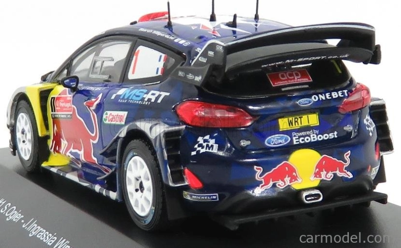 Minipartes Ford england Fiesta Wrc Red Bull N 1 Winner Rally Portugal 2017 S.ogier - J.ingrassia 1:43 Modrá červená žltá