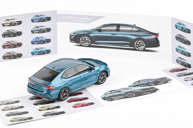 Abrex Škoda Octavia IV RS (2020) 1:43 - modrá Admiral metalíza