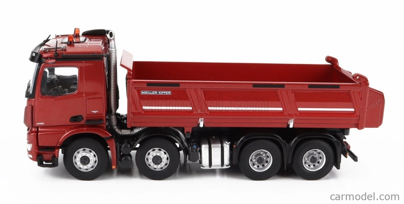 Nzg Mercedes benz Arocs 4151 8x4 Meiller Kipper Cassone Ribaltabile 4-assi 2019 1:50 Red Met