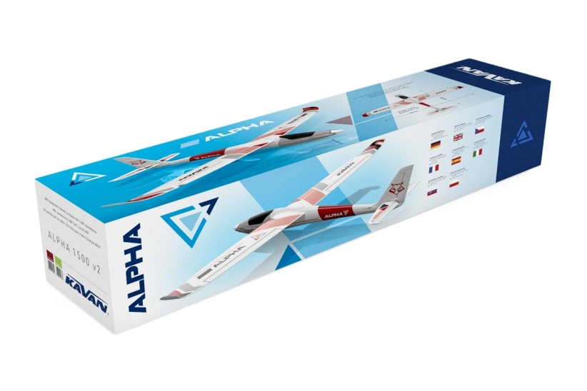 RC lietadlo Alpha 1500 V2 ARF, červené