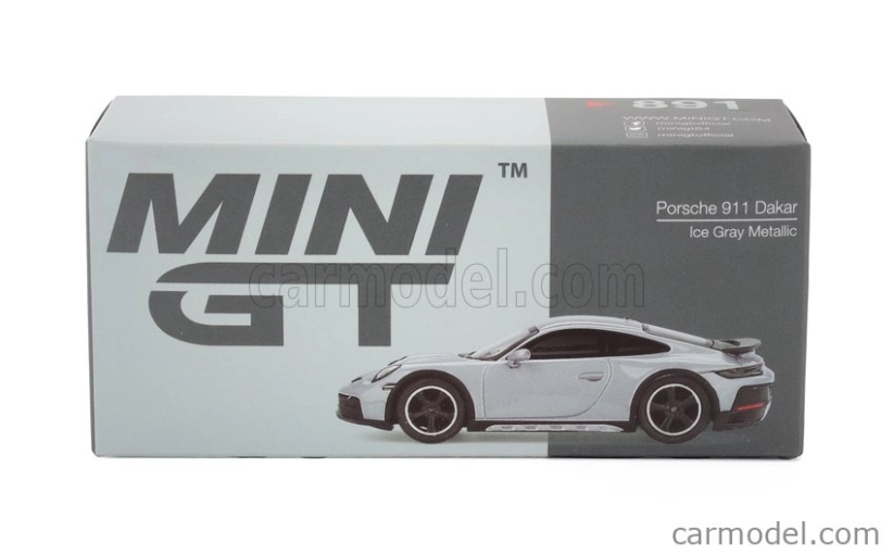 Mini-gt Porsche 911 992 Dakar Coupe 2023 1:64 Silver