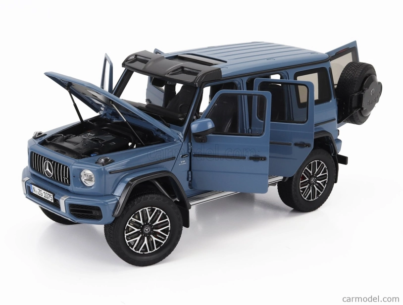 Nzg Mercedes benz G-class G63 4x4 Amg 2023 1:18 Vintage Blue