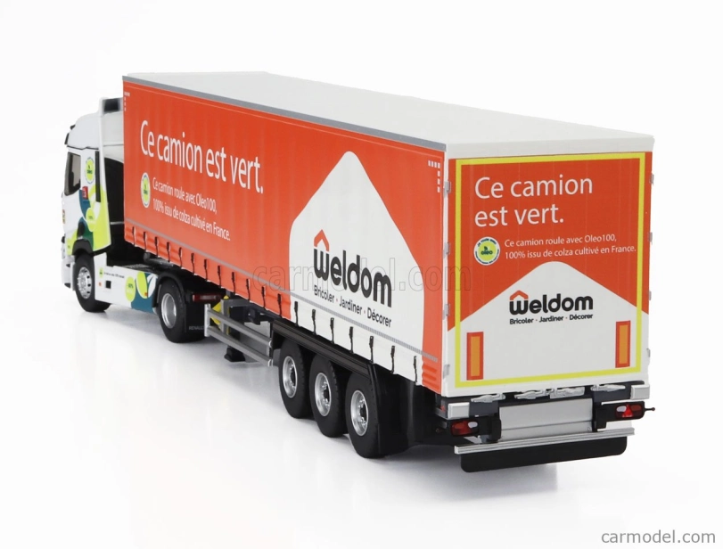 Eligor Renault T-line Truck Telonato Weldom Transports 2023 1:43 Biela Oranžová