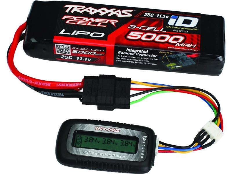 Traxxas tester Li-Pol akumulátorov bez adaptéra #2938X