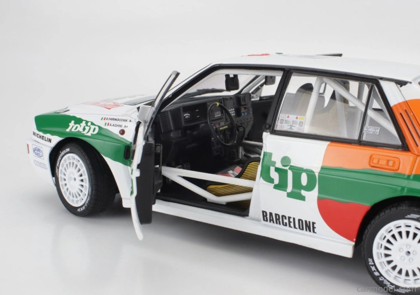 Solido Lancia Delta Hf Integrale Evo Jolly Club Totip Repsol N 5 Rally Montecarlo 1993 Andrea Aghini - Sauro Farnocchia 1:18 Bílá Oranžová Zelená