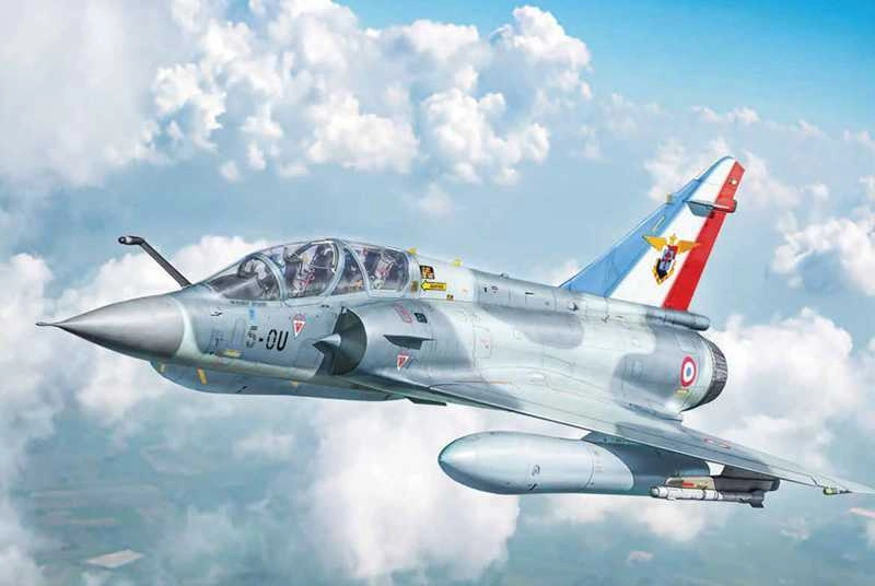 Italeri Dassault aviation Mirage 2000 B/d - French Armee De L'air - War Aircraft 1985 - Military Airplane 1:72 /
