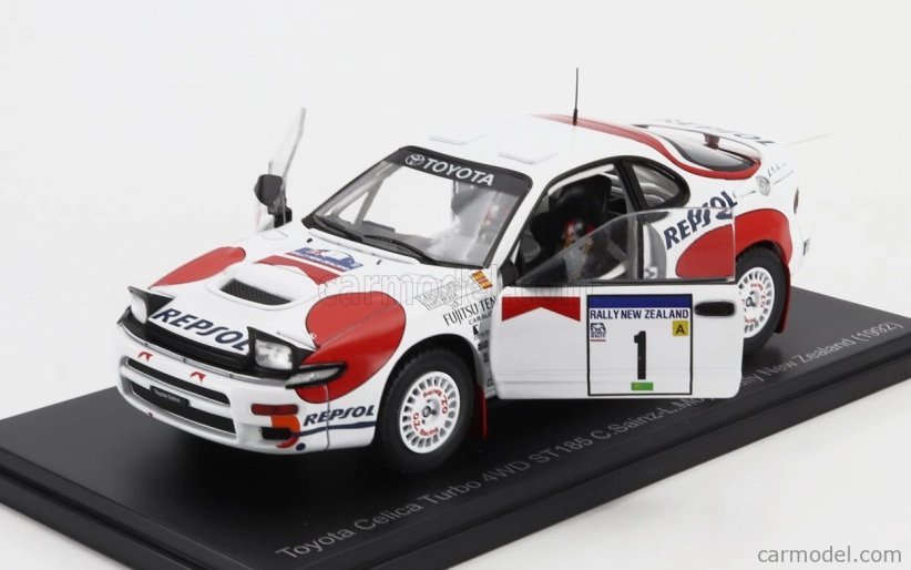 Edicola Toyota Celica Gt4 Turbo 4wd St185 Team Castrol N 1 Winner Rally New Zealand 1992 Carlos Sainz - Luis Moya 1:24 Biela červená