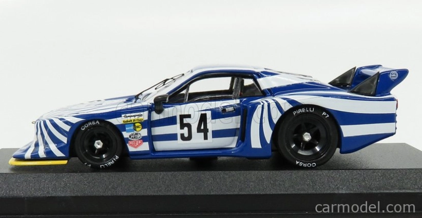 Best-model Lancia Beta Montecarlo N 54 6h Silverstone 1980 W.rohrl - M.alboreto 1:43 Modrá Bílá