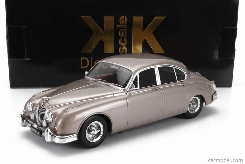 Jaguar Mkii 3.8 Lhd 1959 v mierke 1:18 Pearl Silver