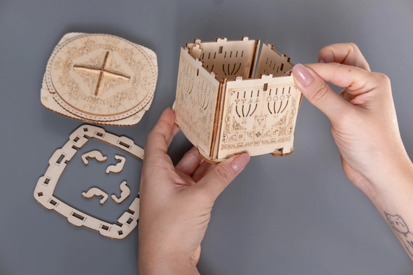 EscapeWelt 3D dřevěná skládačka Secret Lock Box