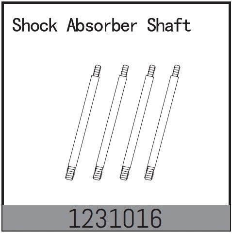1231016 - Shock Absorber Shaft (4) - CR3.4eco