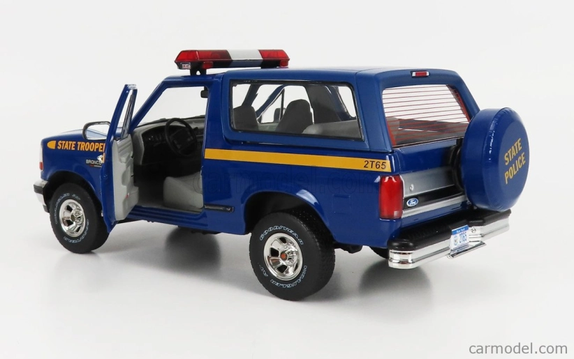 Greenlight Ford usa Bronco Xlt New York State Police Department 1996 1:18 Blue