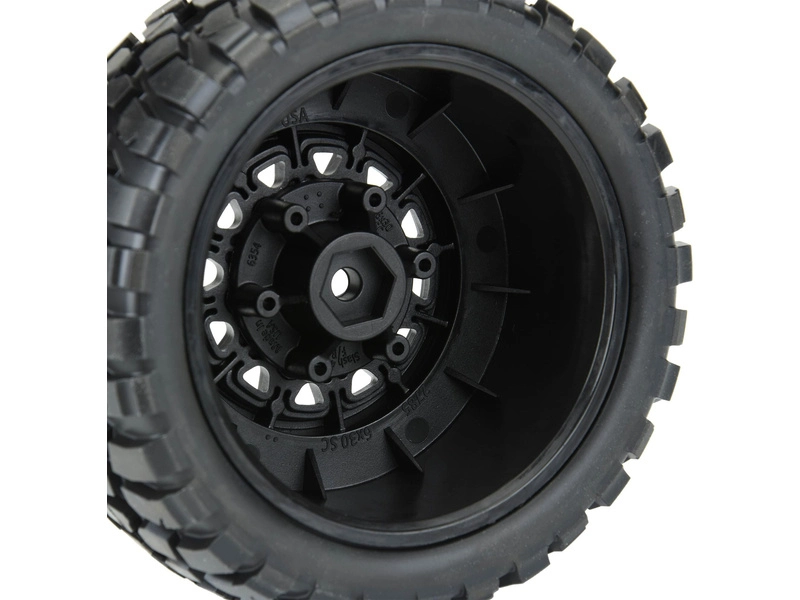 Pro-Line kolo 2.2/3.0", pneu BFG KR2 M2 SC, disk Raid H12 černý (2)