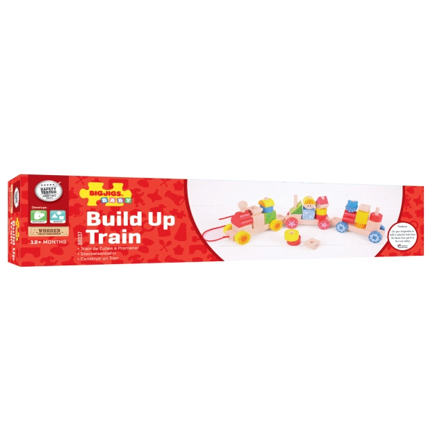 Bigjigs Detský drevený vláčik s montážou