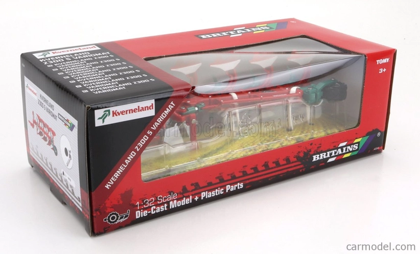 Britains Variomat Kverneland Z300s 1:32 Červená zelená