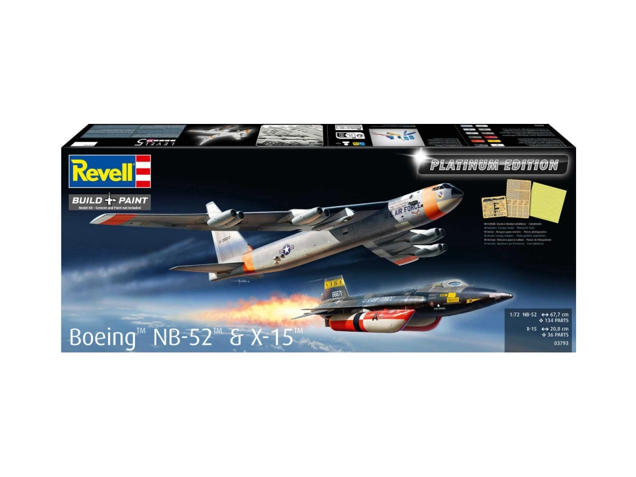Plastic ModelKit letadlo 03793 - B-52D Stratofortress "Platinum Edition" (1:72)