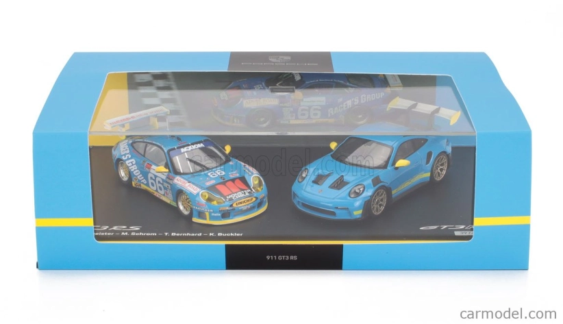 Spark-model Porsche Set 2x 911 996 Gt3 Rs N 66 Racing 2002 + 911 992 Gt3 Rs Coupe 2023 1:43 Různé
