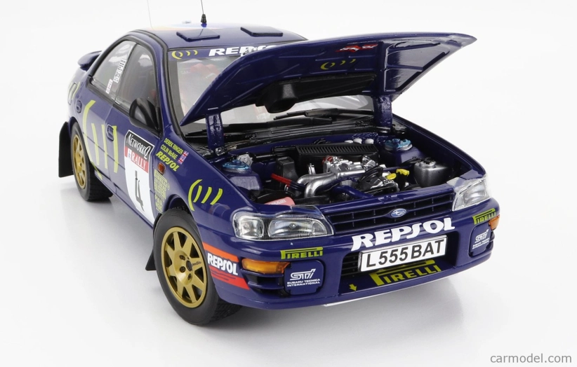 Sun-star Subaru Impreza 555 N 4 Winner Rally Rac Lombard 1995 C.mcrae - D.ringer 1:18 Blue