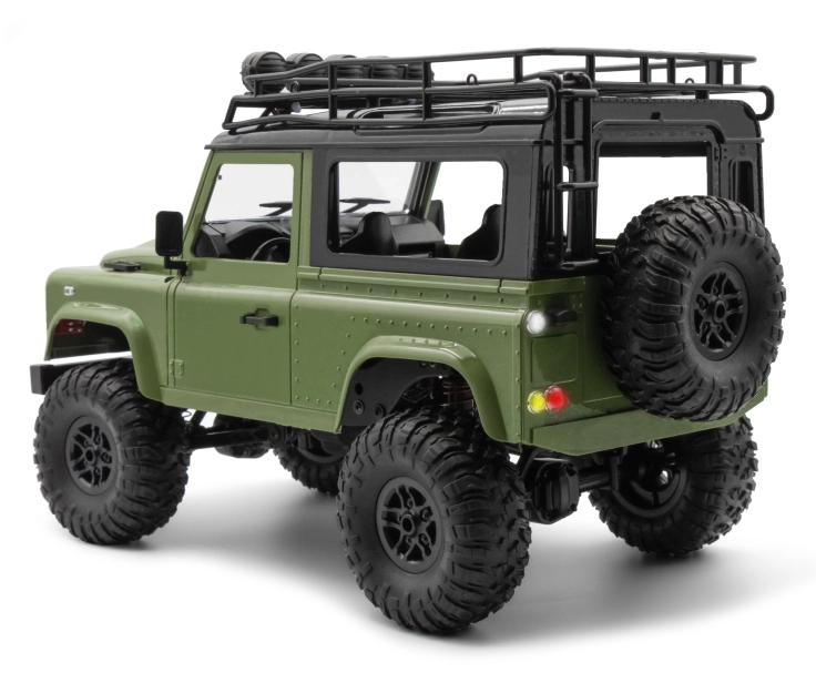 RC auto Land Rover Defender T98 1/12, zelená + náhradní baterie