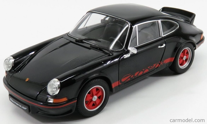 Welly Porsche 911 Carrera Rs 2.7 Coupe 1973 1:18 čierna červená