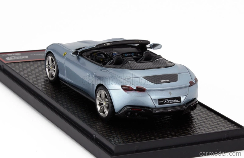 Bbr-models Ferrari Roma Spider Open 2020 1:43 Grigio Alloy - Modrá Šedá Met