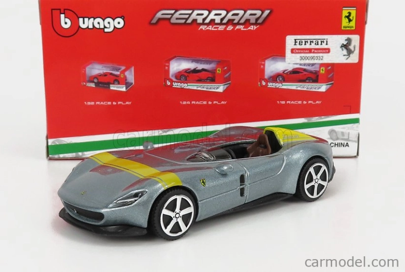 Bburago Ferrari Monza SP1 1:43 strieborná