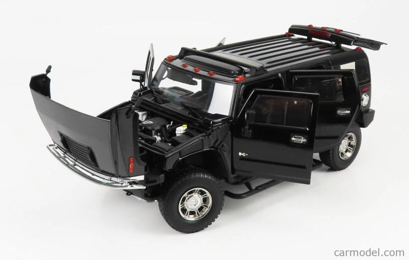 Highway61 Hummer H2 Police 2006- Ncis 1:18 Tmavě Šedá