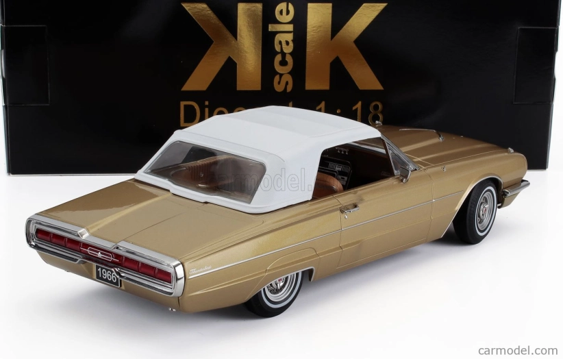 Kk-scale Ford usa Thunderbird Cabriolet Open 1966 1:18 Gold