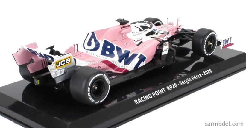 Edicola Mercedes bwt F1 Rp20 Team Sportpesa Racing Point N 11 Season 2020 Sergio Perez - Con Vetrina - With Showcase 1:24 Matt Pink Blue