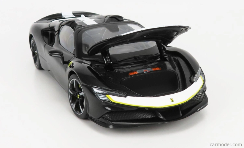 Bburago Ferrari Sf90 Stradale Spider Assetto Fiorano 2019 1:18 Black