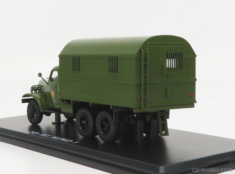 Premium classixxs ZIL 151 Kung-1m Nva Truck 3-assi 1951 1:43 Vojenská zelená