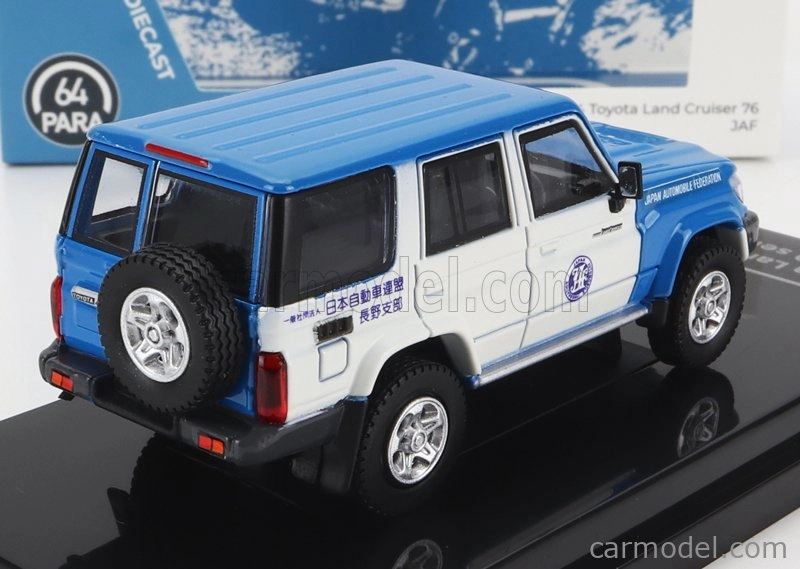Paragon-models Toyota Land Cruiser 76 Jaf Japan Automobile Federation 2017 1:64 Modrá Bílá