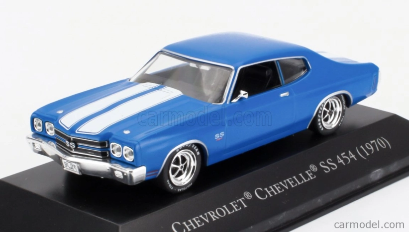 Edicola Chevrolet Chevelle Ss 454 Coupe 1970 - Con Vetrina - S vitrínou 1:43 Modrá biela