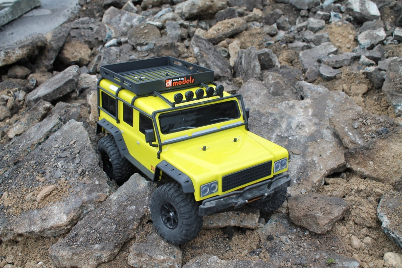 RC auto DF-4J Crawler XXL, žlutá