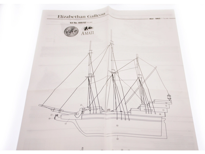 AMATI Galeóna 1:135 First step kit
