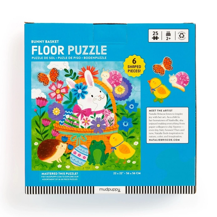 Mudpuppy Podlahové puzzle Velikonoční zajíček 25 dílků