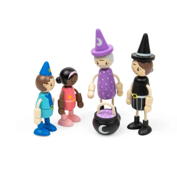 Bigjigs Toys Sada bábik do domčeka Rozprávkové bytosti