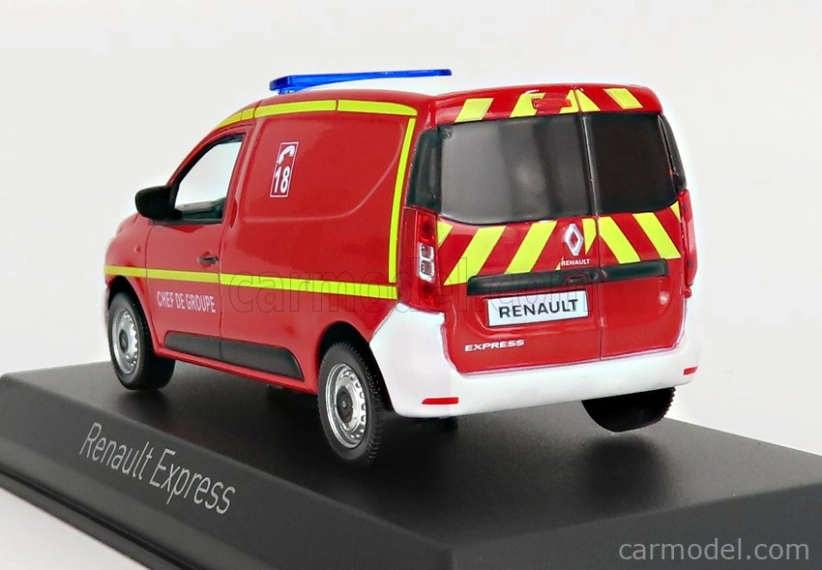 Norev Renault Express Van Sapeurs Pompiers 2021 1:43 červená biela