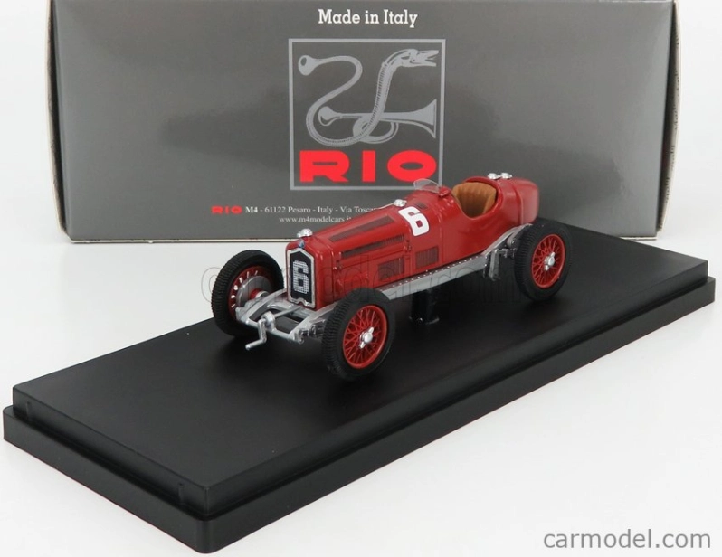 Rio-models Alfa romeo P3 Tipo B N 18 Winner Monza 1932 R.caracciola 1:43 Červená