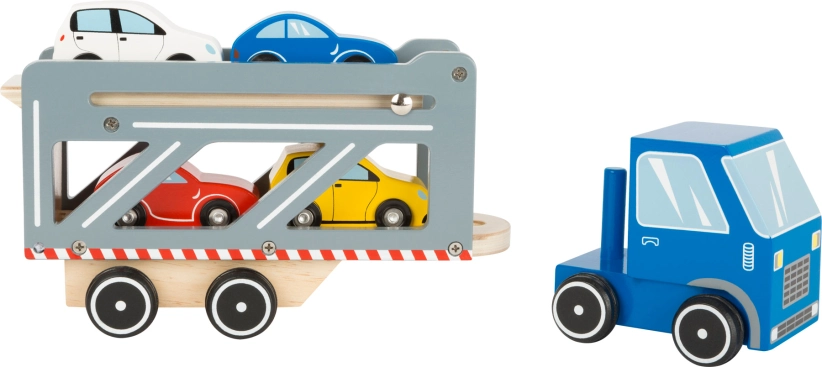 Small Foot Dřevěný transporter s 4 auty Premium