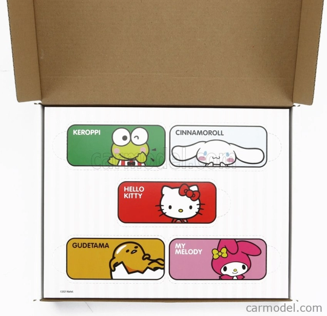 Mattel hot wheels Hello kitty Set Sortiment 5 kusov Autá Hello Kitty And Friends - Keroppi - Cinnamoroll - Gudetama - My Melody 1:64 Rôzne