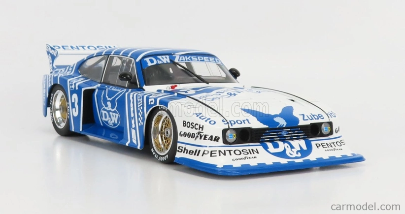 Werk83 Ford england Capri Turbo Gr.5 Zakspeed N 3 Drm 1982 Klaus Niedzwiedz 1:18 Biela Modrá