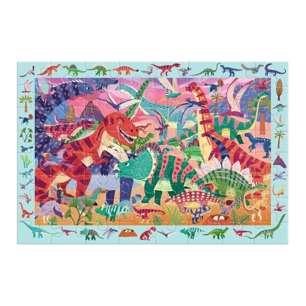 Mudpuppy Puzzle Majestic Dinosaurs 64 dielikov