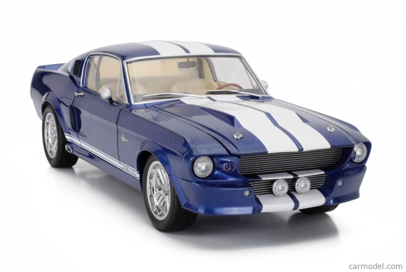 Kk-scale Ford usa Mustang Shelby Gt500 Eleanor Coupe 1967 1:12 Blue White