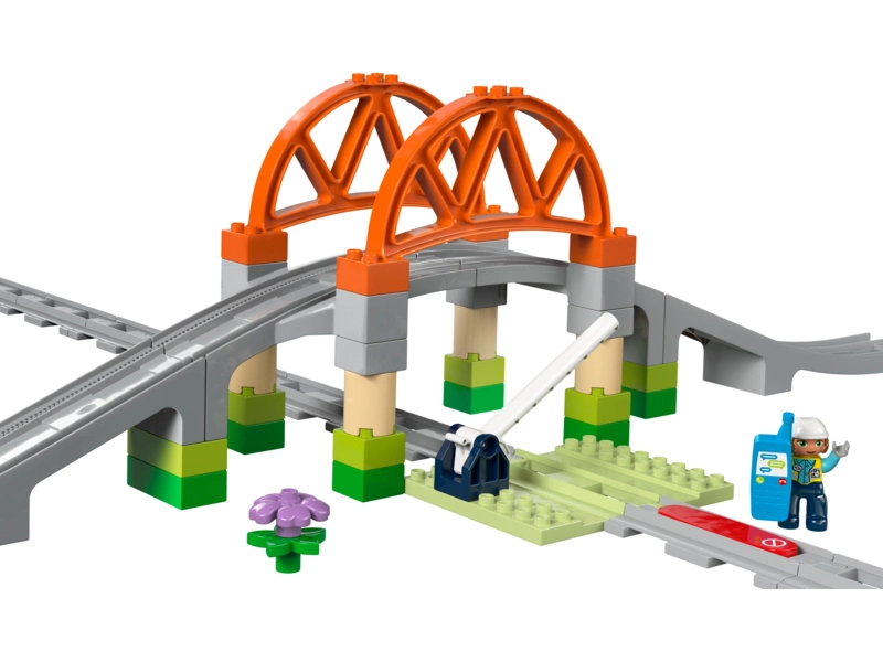 LEGO DUPLO – Železničný most a koľajnice – rozširujúca súprava